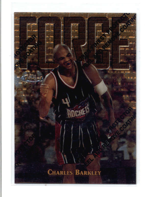 CHARLES BARKLEY 1997/98 97/98 TOPPS FINEST #156 RARE GOLD CARD SP AC72 –  LTDSports