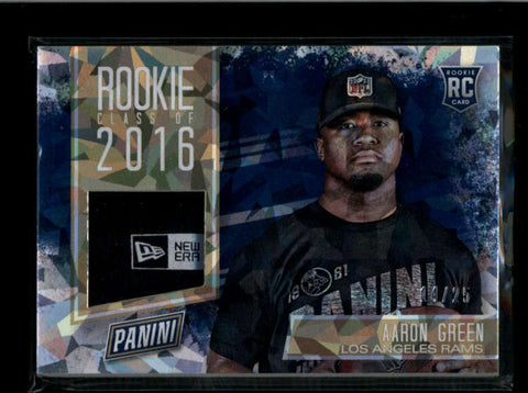 AARON GREEN 2016 FATHERS DAY ROOKIE CLASS CRACKED ICE TAG PATCH #14/25 AB7524