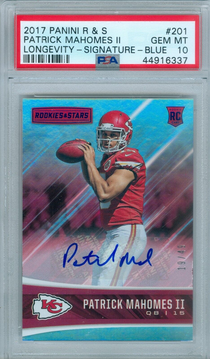 Patrick Mahomes 2017 Panini Rookies & Stars Autograph Rookie Card