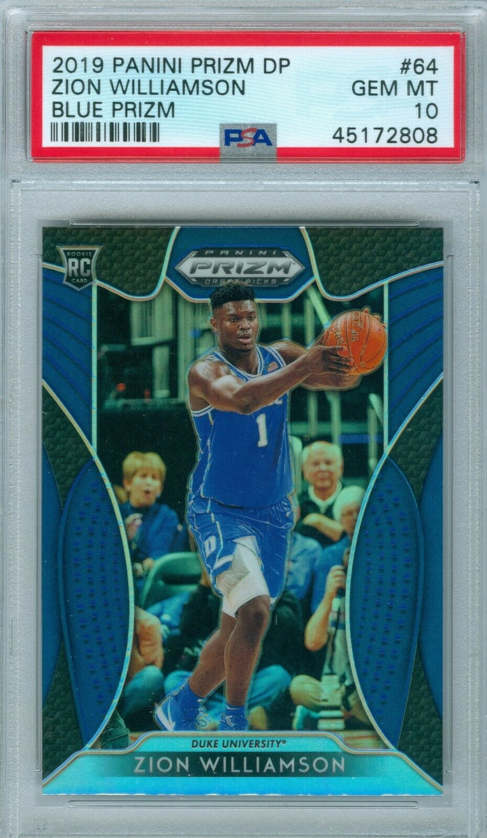 2019 Panini Prizm Draft Picks 1 Zion Williamson Rookie Card – PSA