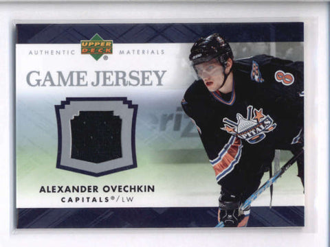 ALEXANDER OVECHKIN 2007/08 UPPER DECK SEIRES ONE GAME USED WORN JERSEY AC1459