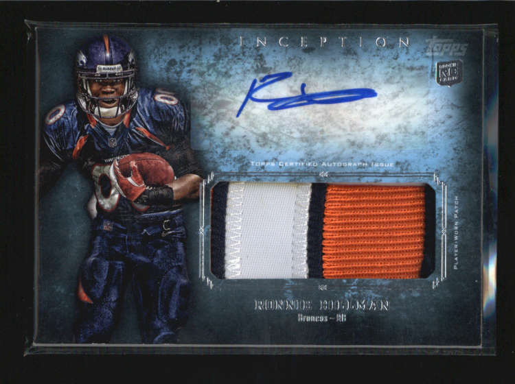 Ronnie Hillman Autographed 2012 Topps Finest Rookie Jersey Card