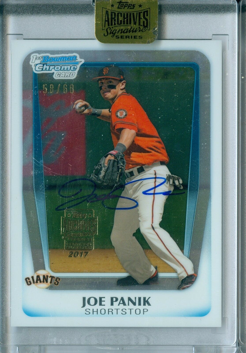 Joe Panik Autographed Baseball Card