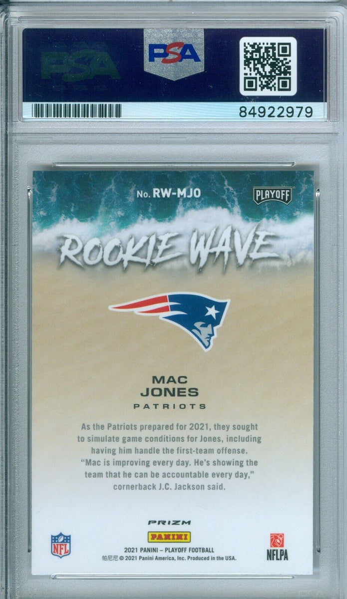 Mac Jones Autographed Signed 2021 Panini Mosaic Rookie Card #306