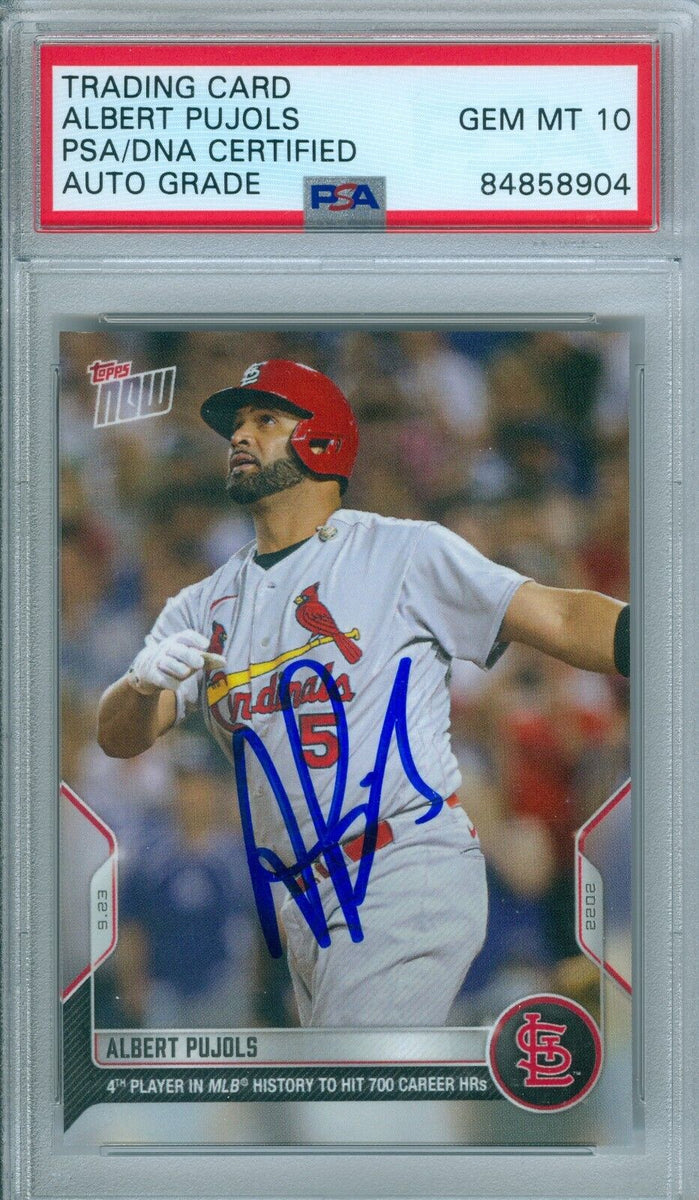 2001 Topps Chrome Traded Albert Pujols #T247 PSA Gem Mint 10