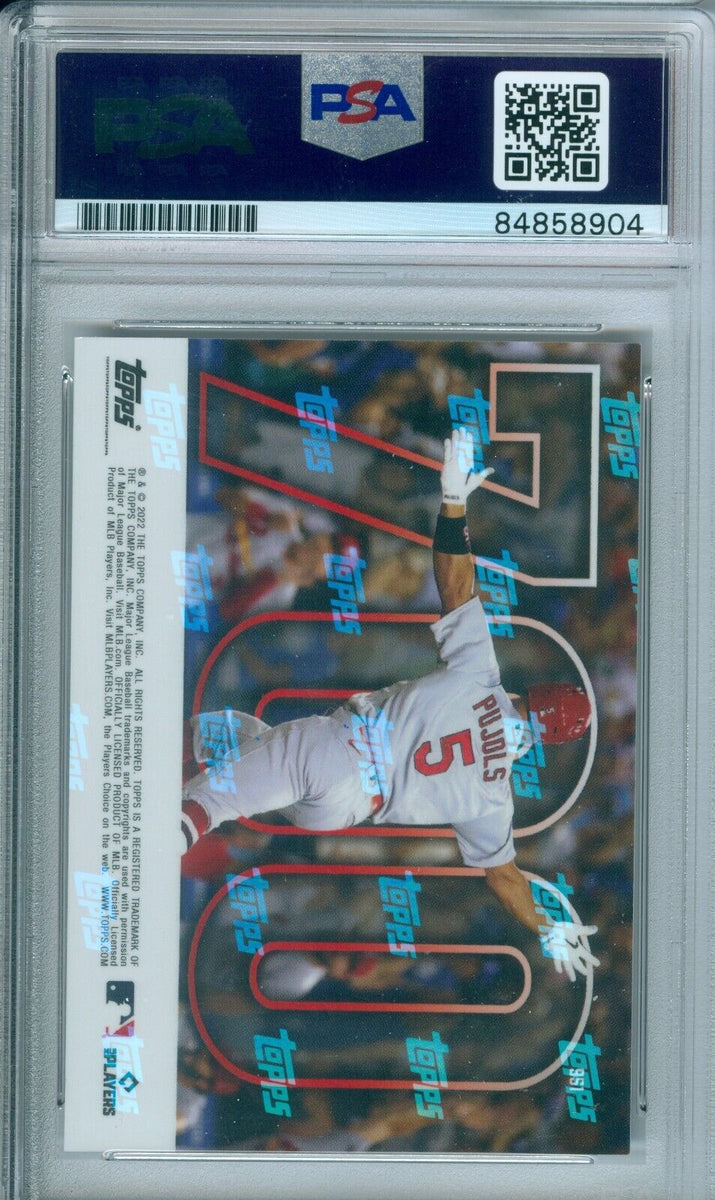 Albert Pujols 2001 Upper Deck #295 Rc Rookie Autograph PSA DNA Gem