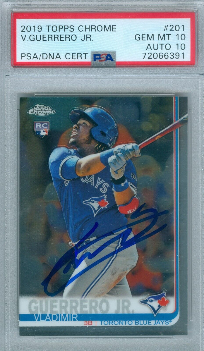 Vladimir Guerrero Jr 2019 Topps Chrome Rc Autograph PSA DNA GEM