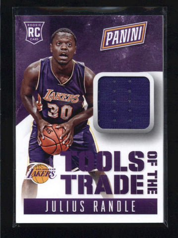 JULIUS RANDLE 2015 PANINI THE NATIONAL TOOLS OF THE TRADE ROOKIE JERSEY AB5693