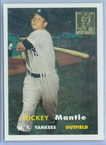 MICKEY MANTLE 1996 TOPPS CHIPTOPPERS CASE HIT 1957 TOPPS "TOPPS FACTORY SEAL"