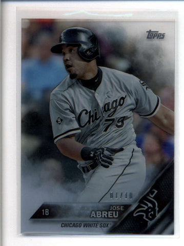 JOSE ABREU 2016 TOPPS #173 RARE CLEAR PARALLEL CARD #01/10 AB7629