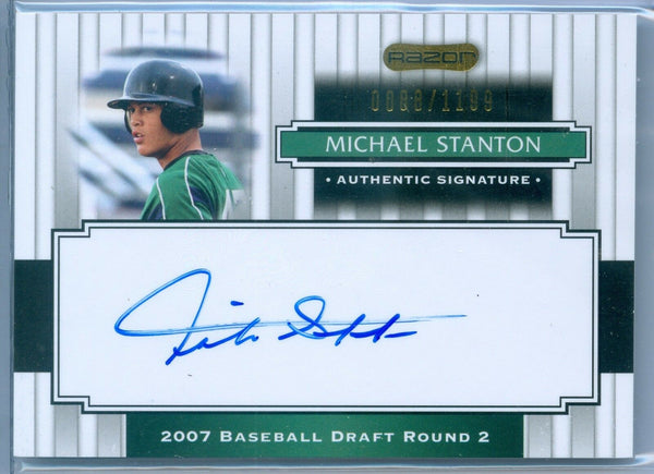 MIKE STANTON 2008 Razor Rookie Card 