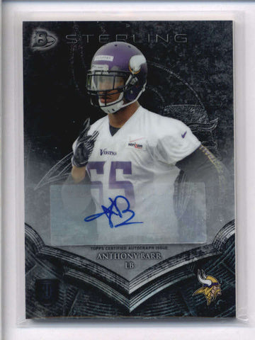 ANTHONY BARR 2014 BOWMAN STERLING ROOKIE AUTOGRAPH AUTO AC2098