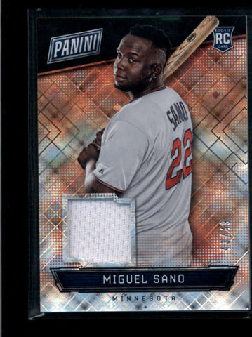 MIGUEL SANO 2016 PANINI THE NATIONAL DIAMOND AWE ROOKIE JERSEY #43/49 AB7589