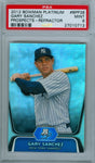 GARY SANCHEZ 2012 BOWMAN PLATINUM PROSPECTS REFRACTOR RC ROOKIE PSA 9