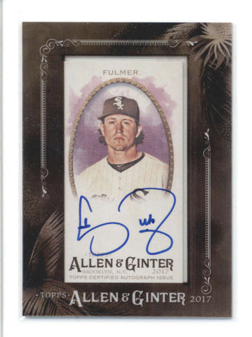 CARSON FULMER 2017 TOPPS ALLEN and GINTER MINI FRAMED AUTOGRAPH AUTO AB9763