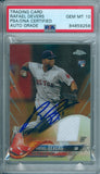 Rafael Devers 2018 Topps Chrome Orange Refractor RC PSA DNA Gem Mint 10 Auto