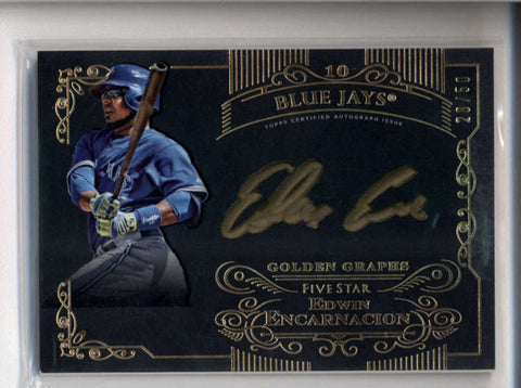 EDWIN ENCARNACION 2015 TOPPS FIVE STAR GOLDEN GRAPHS ON CARD AUTO #28/50 AB7559