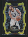 MARC GASOL 2016/17 SELECT #186 NEON YELLOW DIE-CUT PARALLEL #33/75 AC407