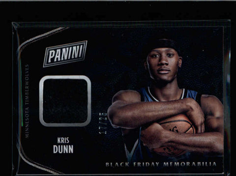 KRIS DUNN 2016 BLACK FRIDAY CRACKED ICE ROOKIE WORN HEADBAND #17/25 AB8755