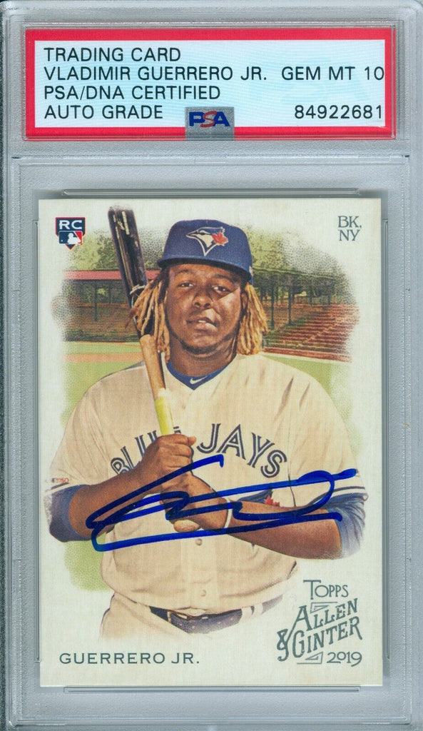 Vladimir Guerrero Jr 2019 Topps Allen & Ginter #278 RC PSA DNA Gem