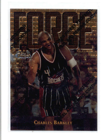 CHARLES BARKLEY 1997/98 97/98 TOPPS FINEST #156 RARE GOLD CARD SP AC724