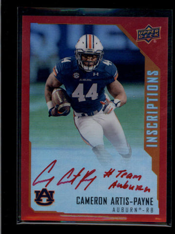 CAMERON ARTIS-PAYNE 2015 UD INSCRIPTIONS RED AUTOGRAPH AUTO RC #019/149 AB7439