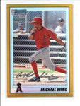 MICHAEL WING 2010 BOWMAN CHROME #BCP86 GOLD REFRACTOR ROOKIE RC #12/50 AC827