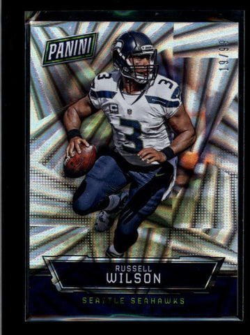 RUSSELL WILSON 2016 PANINI THE NATIONAL #27 WEDGES CARD SP #19/99 AB7477