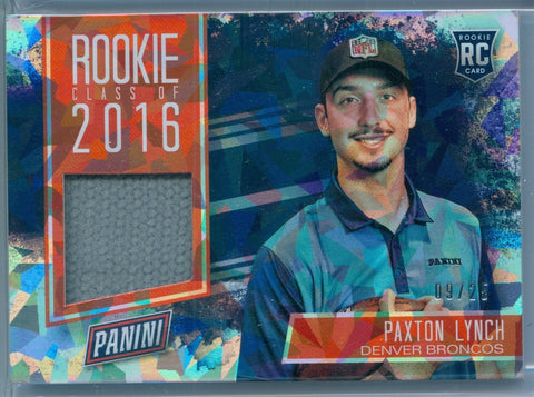 PAXTON LYNCH 2016 PANINI ATLANTIC CITY NATIONAL CRACKED ICE HAT RC ROOKIE SP/25