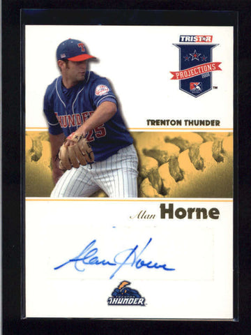 ALAN HORNE 2008 TRISTAR PROJECTIONS YELLOW ROOKIE AUTOGRAPH AUTO #10/25 AC1408