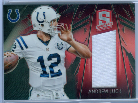 ANDREW LUCK 2013 PANINI SPECTRA RED REFRACTOR JERSEY SP/15