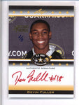 DEVIN FULLER 2012 LEAF US ARMY HOLIDAY BONUS RED INK AUTOGRAPH AUTO #2/3 AC2089