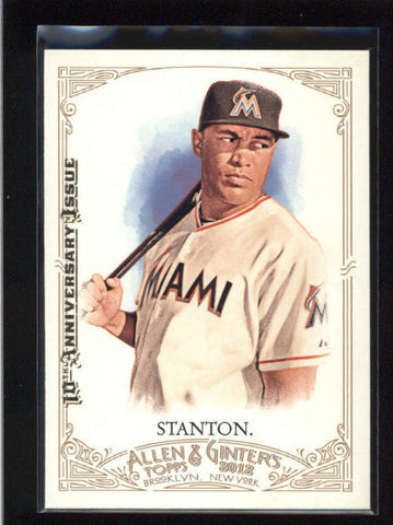 GIANGARLO STANTON 2015 TOPPS ALLEN AND GINTER 10TH ANNIVERSARY #82 AB8883