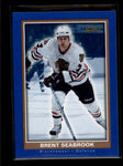 BRENT SEABROOK 2005/06 05/06 UD BEE HIVE #122 BLUE BORDER ROOKIE RC AB7347