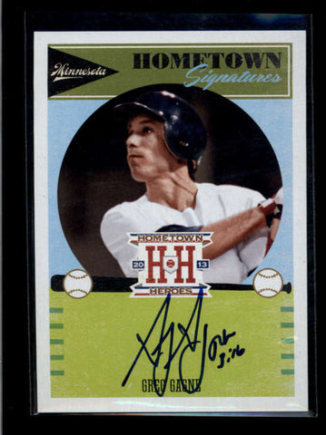 GREG GAGNE 2013 PANINI HOMETOWN HEROES SIGNATURES AUTOGRAPH AUTO AB7661