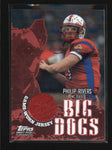 PHILIP RIVERS 2004 TOPPS DRAFT PICKS BIG DOGS ROOKIE RC USED WORN JERSEY AB6186