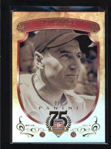 PIE TRAYNOR 2014 PANINI HALL OF FAME #21 RARE GOLD PARALLEL #2/5 AB5428