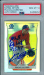 Rafael Devers 2014 Bowman Chrome Refractor MLB Debut RC PSA DNA Gem Mint 10 Auto