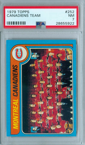 MONTREAL CANADIENS 1979 TOPPS #255 PSA 7