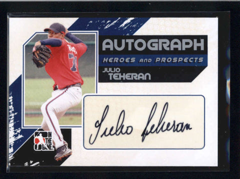 JULIO TEHERAN 2011 ITG HEROES AND PROSPECTS SILVER SP /390 AUTOGRAPH AUTO AB8890