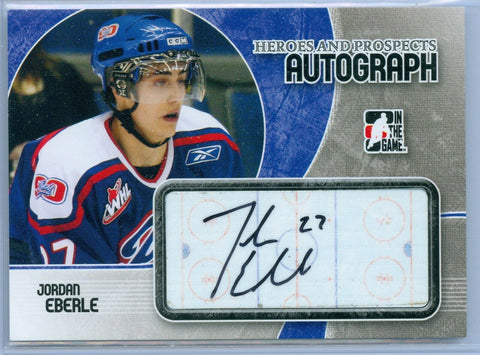JORDAN EBERLE 2007-08 ITG IN THE GAME HEROES PROSPECTS ROOKIE AUTO AUTOGRAPH SP