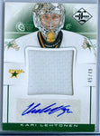 KARI LEHTONEN 2012-13 LIMITED JUMBO MATERIALS GAME USED JERSEY AUTOGRAPH SP/49