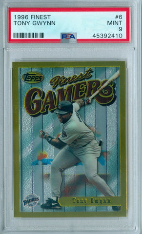 TONY GWYNN 1996 FINEST GOLD #6 PSA 9