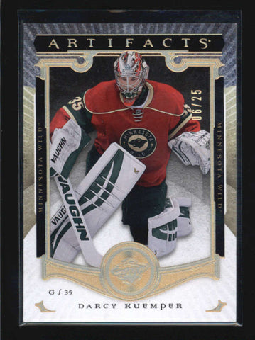 DARCY KUEMPER 2015/16 UD ARTIFACTS #54 SPECTRUM GOLD PARALLEL #06/25 AB6933