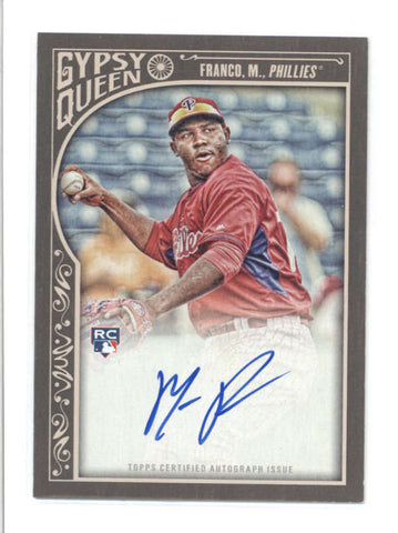 MAIKEL FRANCO 2015 TOPPS GYPSY QUEEN ON CARD ROOKIE AUTOGRAPH AUTO RC AB9760