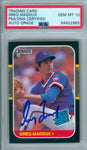 Greg Maddux 1987 Donruss #36 RC Rookie Autograph PSA DNA Gem Mint 10 Auto