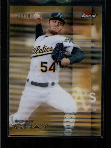 SONNY GRAY 2016 TOPPS FINEST #38 GOLD REFRACTOR PARALLEL #23/50 AC846