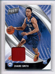 ZHAIRE SMITH 2018 PANINI BLACK FRIDAY ROOKIE USED WORN JERSEY #43/50 AC2423