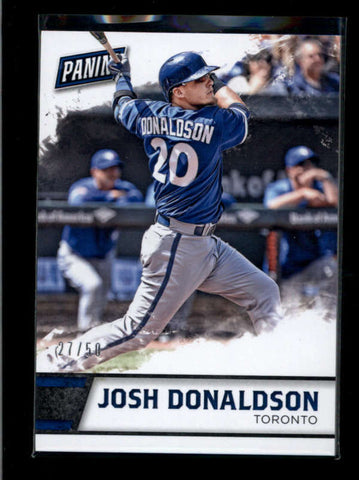 JOSH DONALDSON 2016 PANINI FATHERS DAY #29 THICK STOCK CARD #27/50 AB7610