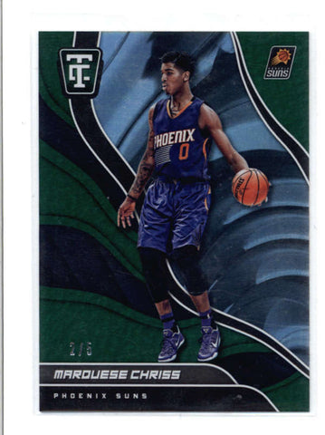 MARQUESE CHRISS 2017/18 TOTALLY CERTIFIED #98 EMERALD GREEN PARALLEL #2/5 AC703